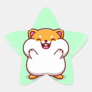 Adesito Estrela Excelente Job Kawaii Star Sticker
