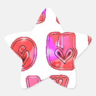 Adesito Estrela Faça seu próprio coração Impressão