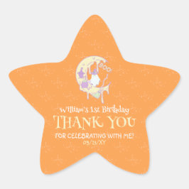 Adesito Estrela Fantasma Bonita Spooky Um Primeiro Aniversário de 