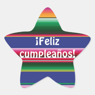 Adesito Estrela Feliz Cumpleanos Sticker