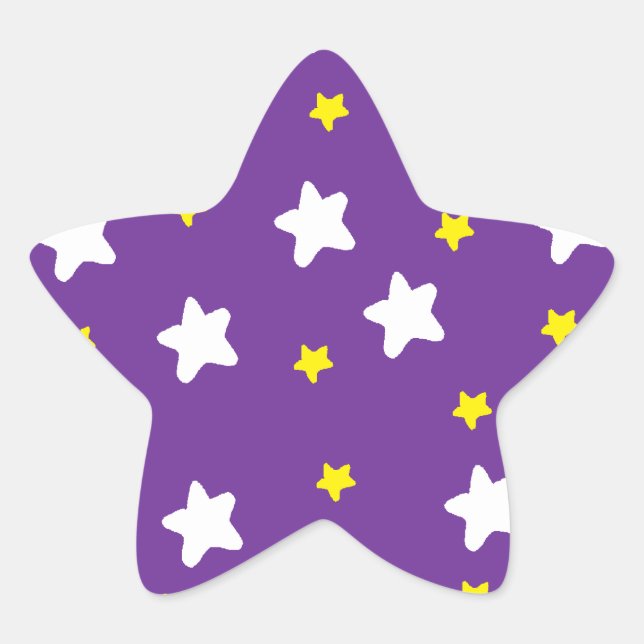 Adesito Estrela Feliz Estrelas Roxo (Frente)
