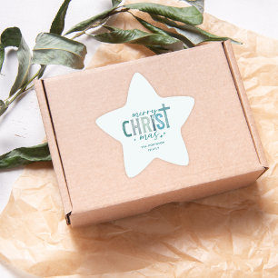 Adesito Estrela Feliz Natal Christian Boho