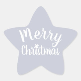 Adesito Estrela Feliz Natal Cinza