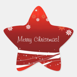 Adesito Estrela Feliz Natal de presentes vermelhos