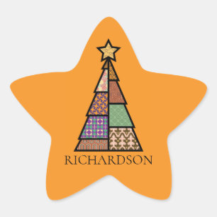 Adesito Estrela Filtrar Árvore de Natal com Monograma