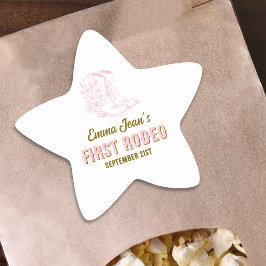 Adesito Estrela First Rodeo Pink Cowgirl Boots 1st Birthday