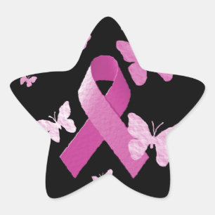 Adesito Estrela Fita cor-de-rosa da consciência