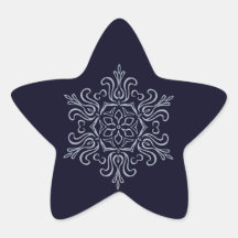 Floco de neve ornamentado Silver