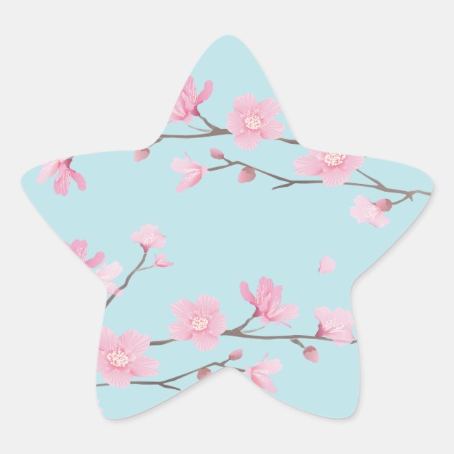 Adesito Estrela Flor de Cereja - Azul-Céu (Frente)