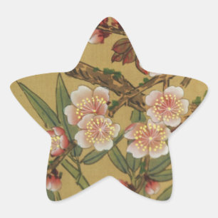 Adesito Estrela Flores Japonesas Asiáticas de Cerejeira Vintage