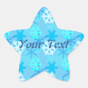 Adesito Estrela Flurry Snowflake Personalizável