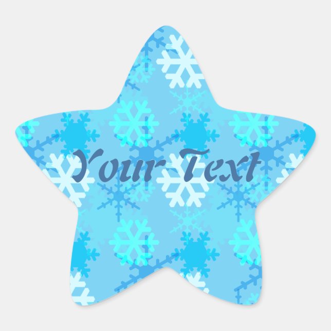 Adesito Estrela Flurry Snowflake Personalizável (Frente)