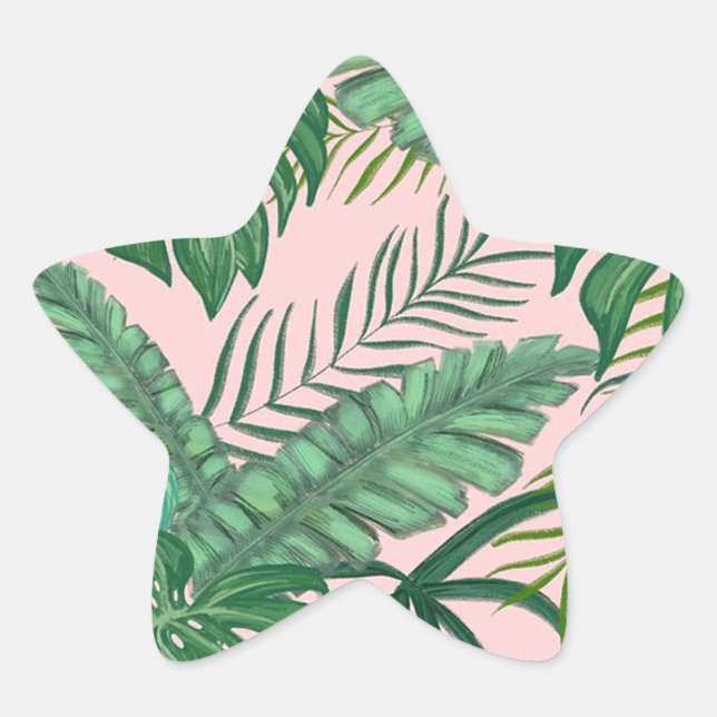 Adesito Estrela Folhas tropicais (Frente)