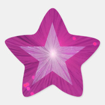 Forma estelar de estante de estrela rosa