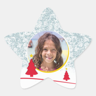 Adesito Estrela Foto Ilustração de Natal de Inverno