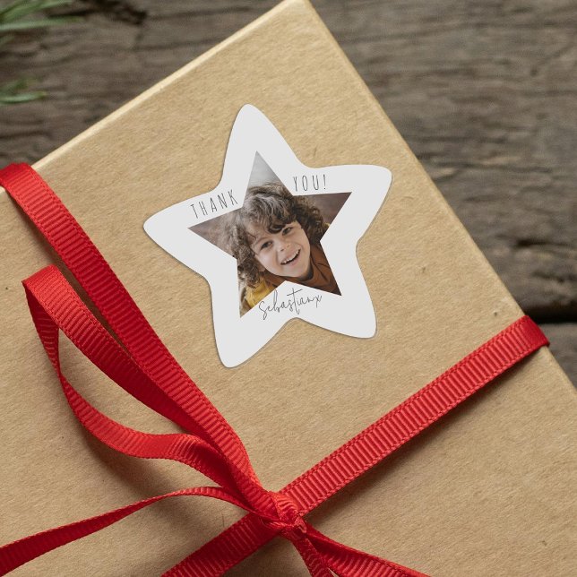 Adesito Estrela Foto personalizada Obrigado (Criador carregado)