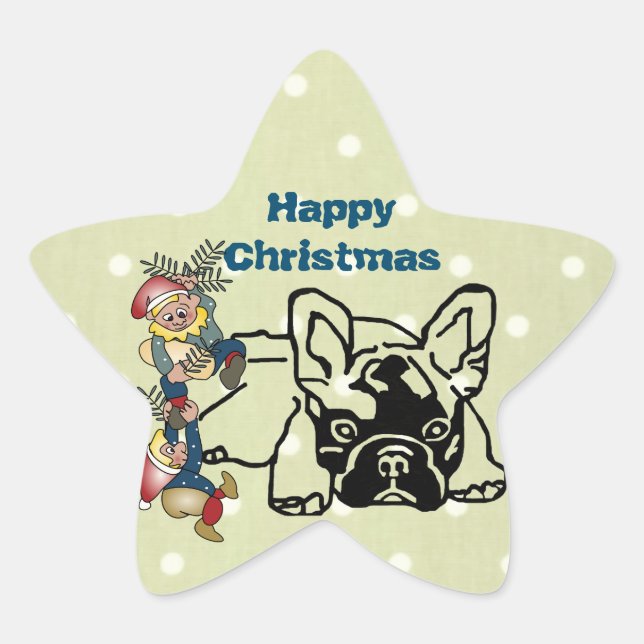 Adesito Estrela Französische Bulldoggen Weihnachten French Bulldog (Frente)