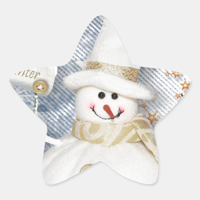 Adesito Estrela Frio Winter Snowman (Frente)