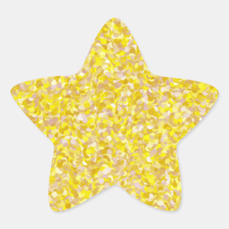 Adesito Estrela Fundo Glitter Abstrato Amarelo Estrela