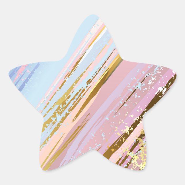 Adesito Estrela Fundo Rosa Texturizado (Frente)