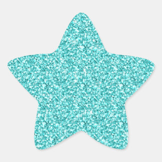 Adesito Estrela Garota, Azul-Azul-Azul Diversão Impresso