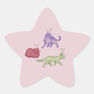 Adesito Estrela Gatos Alienígenas Gato Espacial Caprichoso Diverti
