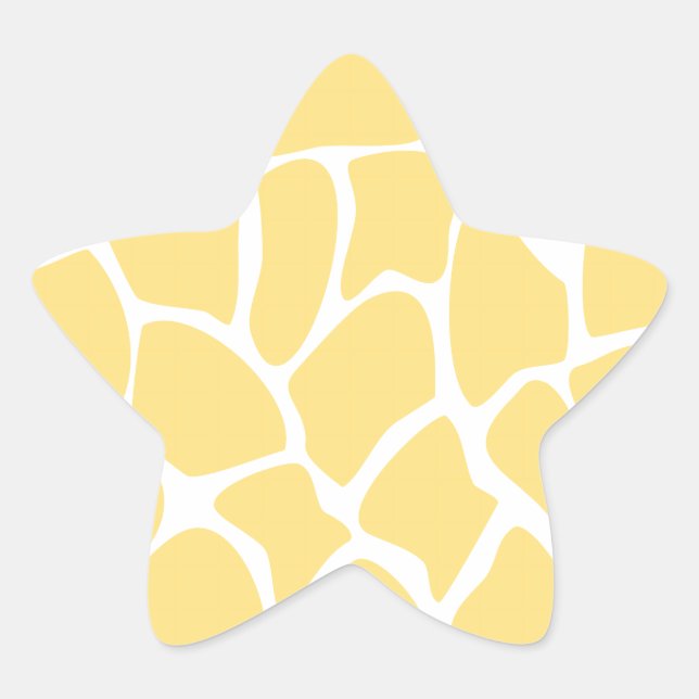 Adesito Estrela Giraffe Impressão Pattern em amarelo. (Frente)
