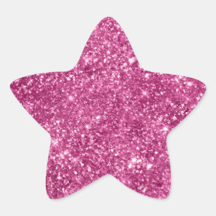 Adesito Estrela Girly Pink Glitzy Glitter