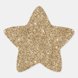 Adesito Estrela Glitter Dourado