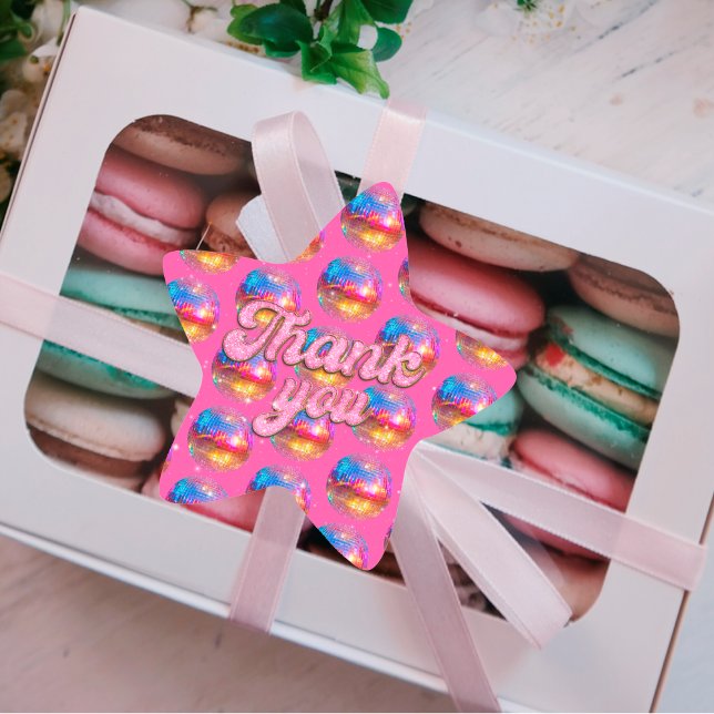 Adesito Estrela Glitter Rosa Dourada de Festa de aniversário de Di (Criador carregado)