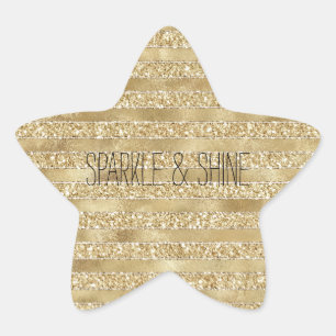 Adesito Estrela Glitzy Dourado Glam Glitter Strips