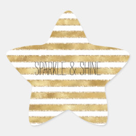 Adesito Estrela Glitzy Dourado Glama Branco Glitter Strips