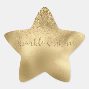 Adesito Estrela Glitzy Glitzy Dourado Sparkle