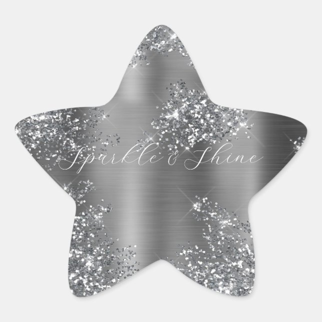 Adesito Estrela Glitzy Silver (Frente)