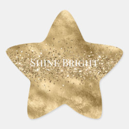 Adesito Estrela Glitzy Sparkle Glitter Dourado