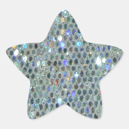 Adesito Estrela Glitzy Sparkly Silver Glitter Bling