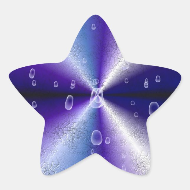 Adesito Estrela Gotas de chuva no arco-íris roxo (Frente)