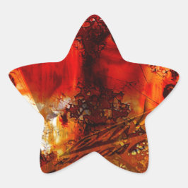 Adesito Estrela Grafite Vermelho