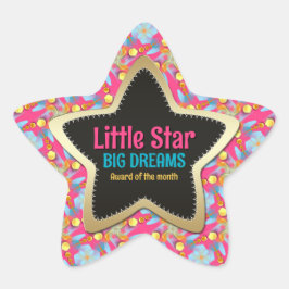 Adesito Estrela Grandes Sonhos do Month Star Sticker