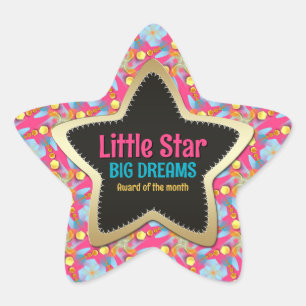 Adesito Estrela Grandes Sonhos do Month Star Sticker