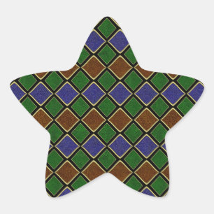 Adesito Estrela Grelha de Diamante Arlequim: Harmonia Texturizada