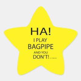 Adesito Estrela Ha Bagpipe Star Sticker