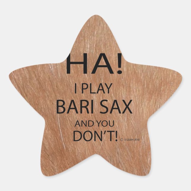 Adesito Estrela Ha Bari Sax Star Sticker (Frente)