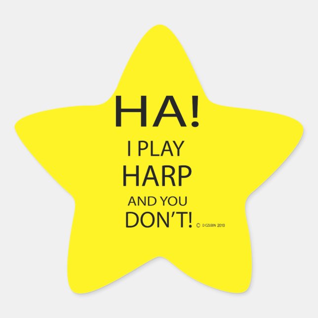 Adesito Estrela Ha Harp Star Sticker (Frente)