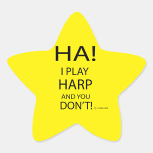 Adesito Estrela Ha Harp Star Sticker