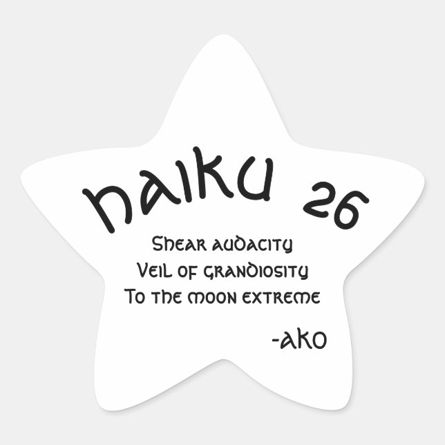 ADESITO ESTRELA HAIKU 26 (Frente)