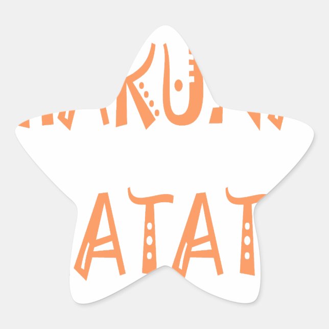 Adesito Estrela Hakuna Matata - Arte Tribal Africana (Frente)