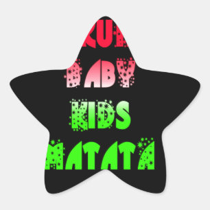 Adesito Estrela Hakuna Matata Baby Kids Oferece incríveis desenhos