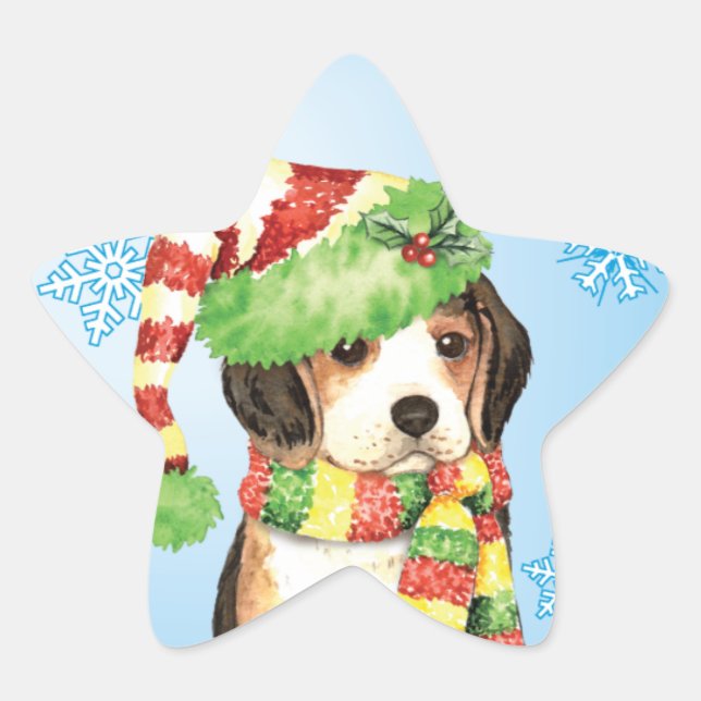 Adesito Estrela Happy Howliday Beagle (Frente)