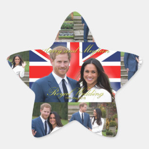 Adesito Estrela Harry e Meghan Royal Wedding Pro Photo Montage